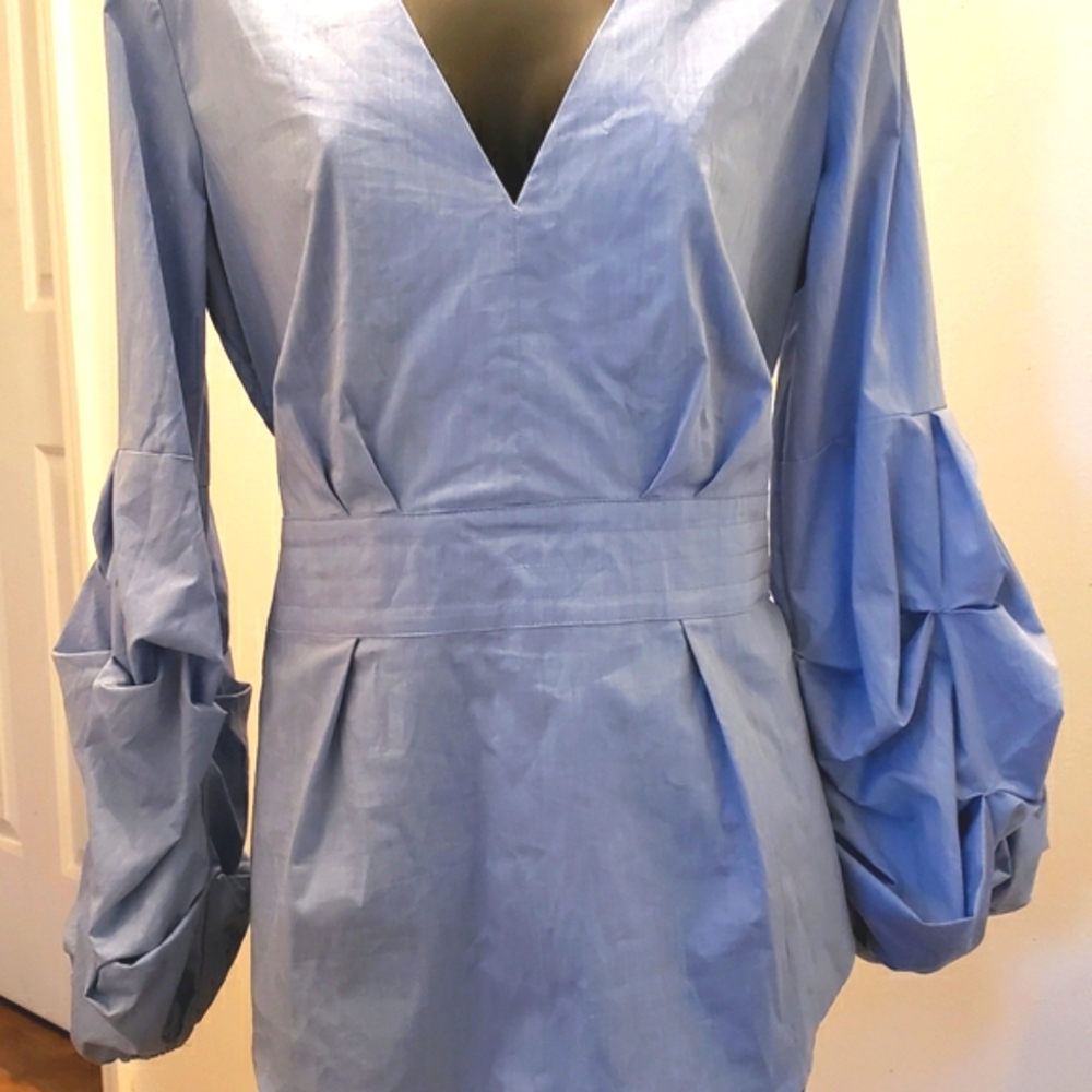 NWT Fancy Sleeve Tunic With Tie Waist